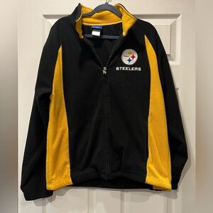 Reebok NFL Pittsburgh Steelers size medium full zip jacket